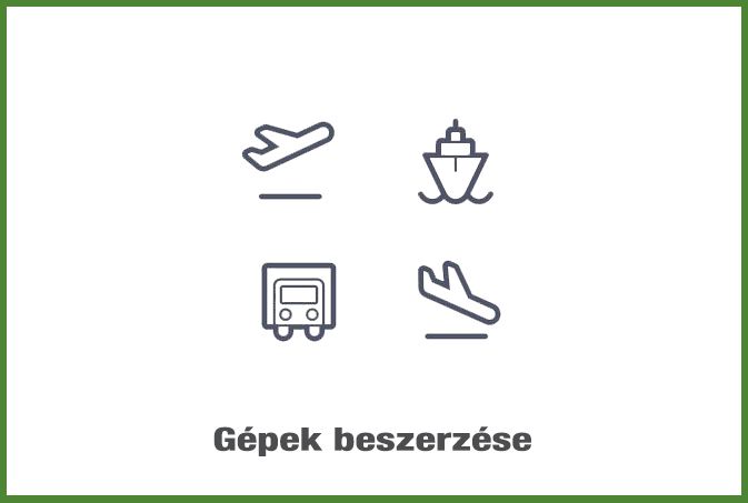 Gépek beszerzése